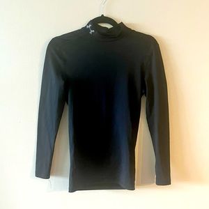 Men's Under Armor Cold Gear Compression Long Sleeve Mock Turtleneck Shirt Size S